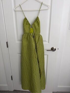 ASOS | Dresses | Asos Emerald Green Lace Midi Dress Sz 8 Spaghetti Strap |  Poshmark